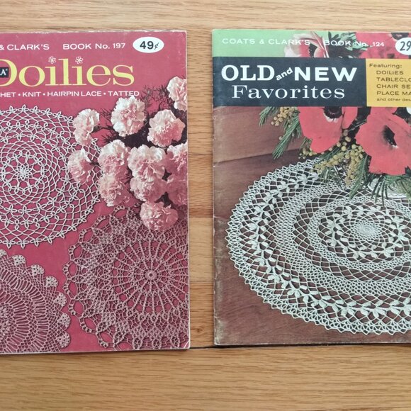 Doilies Pattern Booklets Crochet Knit Hairpin Lace Tatted Placemats Tablecloths - Picture 3 of 9